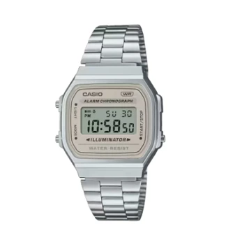 Reloj casio vintage A168WA-8AY en color Plata