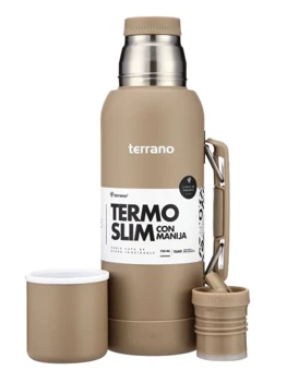Termo New Slim + Base 750ml en color Arena